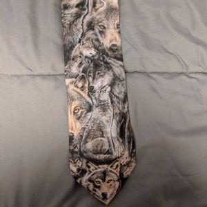 Endangered Species Tie - Grey Wolf Pack Edition